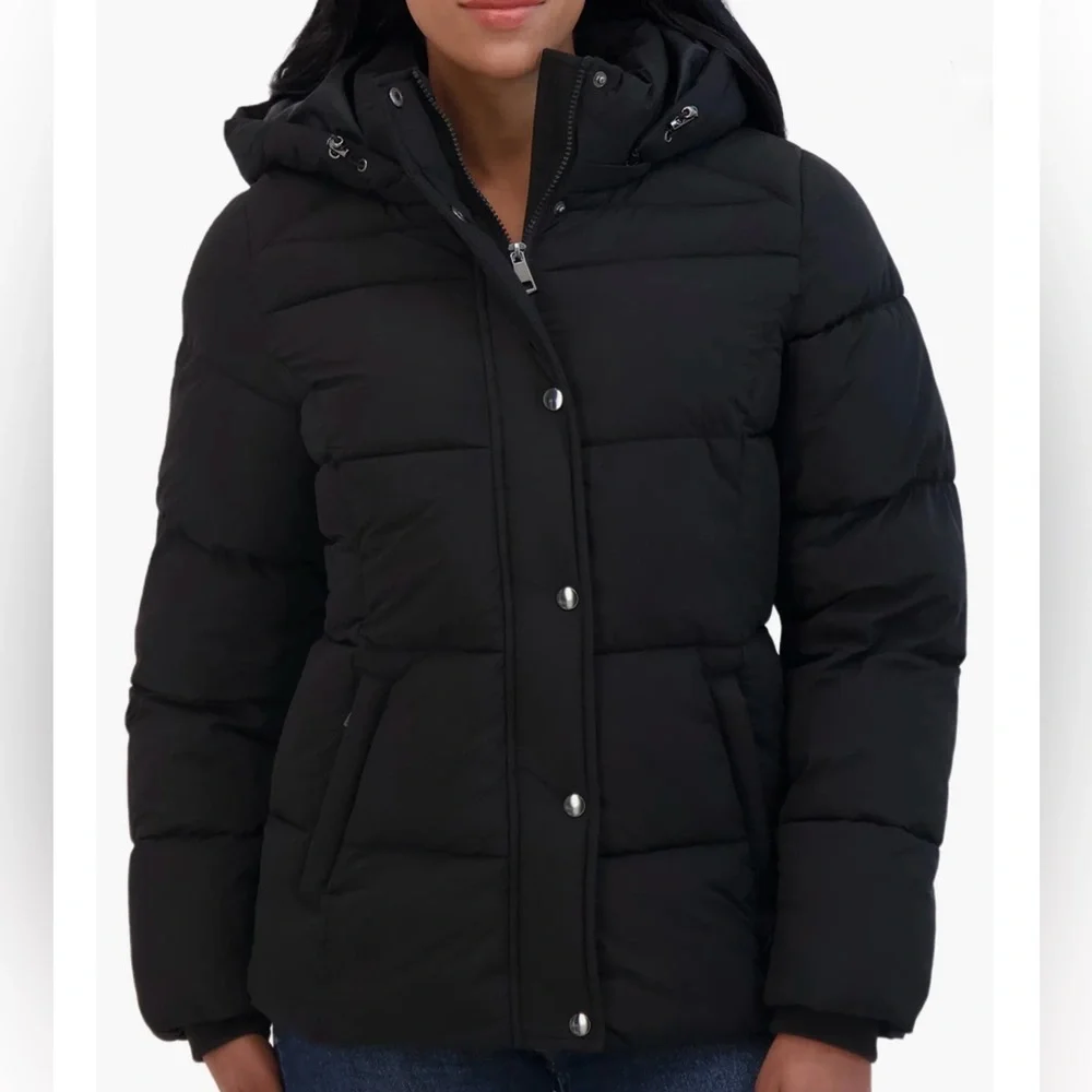 Sebby Black Water Resistant Puffer Jacket (size M) - Picture 1 of 3